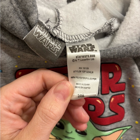 Star Wars Kids Gray and Yellow Hoodie - Picture 4 of 4